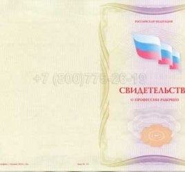 Свидетельство о Профессии Рабочего "Автоклавщик литья под давлением" в Мурманске