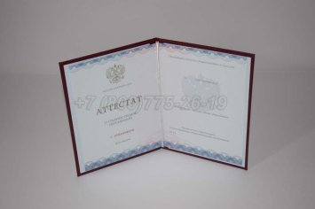 Аттестат За 11 Класс 2021г Золото ГОЗНАК в Мурманске