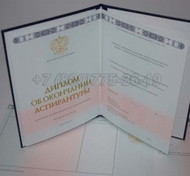 Диплом Аспирантуры 2018г в Мурманске