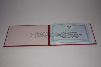 Аттестат Профессора 2020г в Мурманске